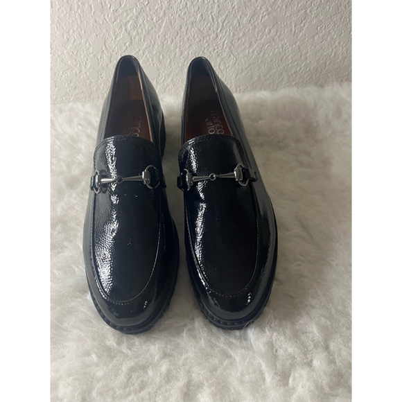 Franco Sarto Shoes - Franco Sarto Cason Black Loafers Faux Leather Women Size 9.5M